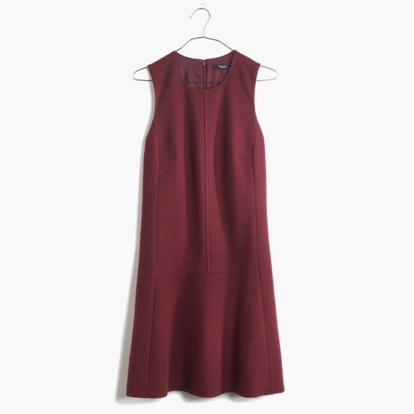 Madewell Dresses & Skirts - Madewell Foyer Burgundy A-Line Dress size 0